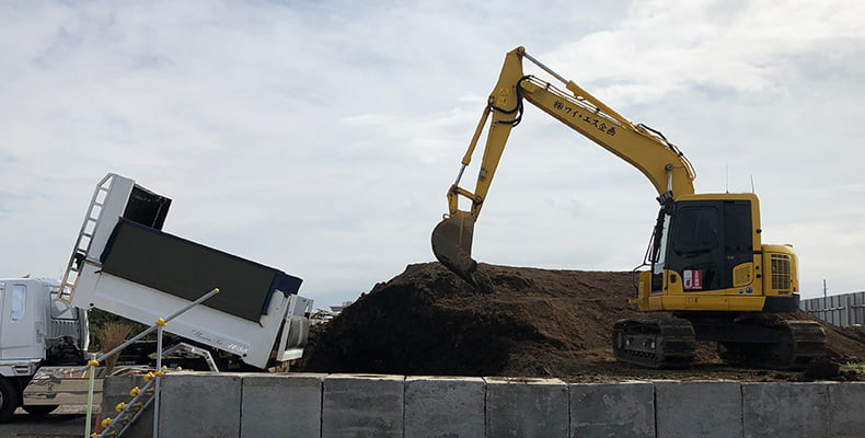 ショベルカーの写真